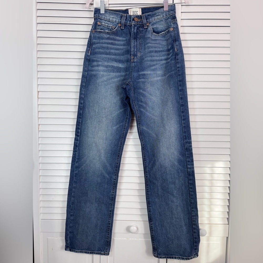 BDG Cowboy Jean Blue High Waisted Straight Leg Western Festival Size 26 - Picture 2 of 7